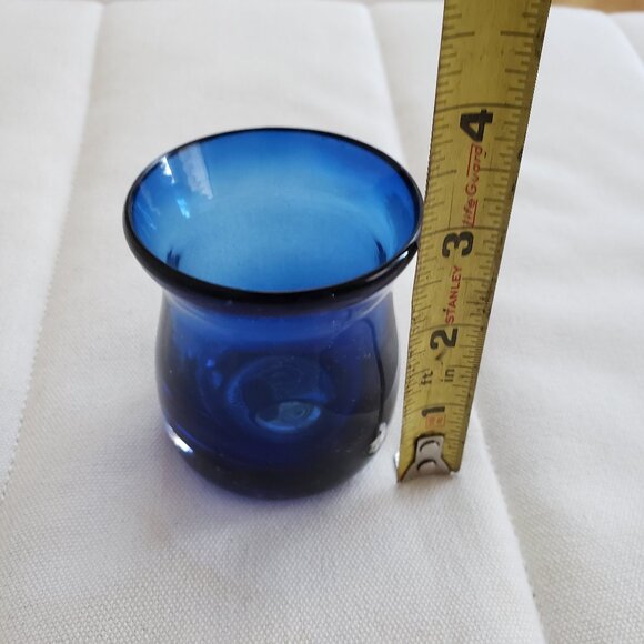 Pottery Barn Cobalt Blue Candle votive holder - Picture 6 of 7